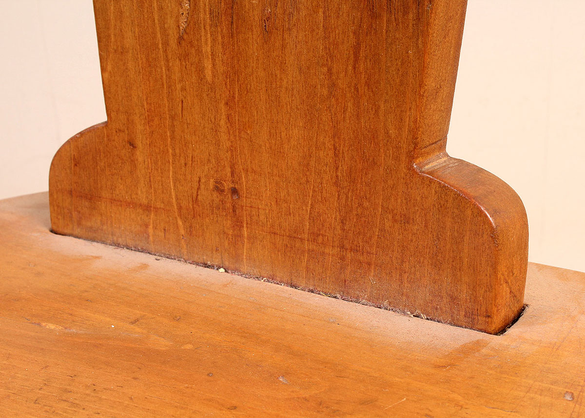 Three Legged Milking or Spinning Folk Art Chair