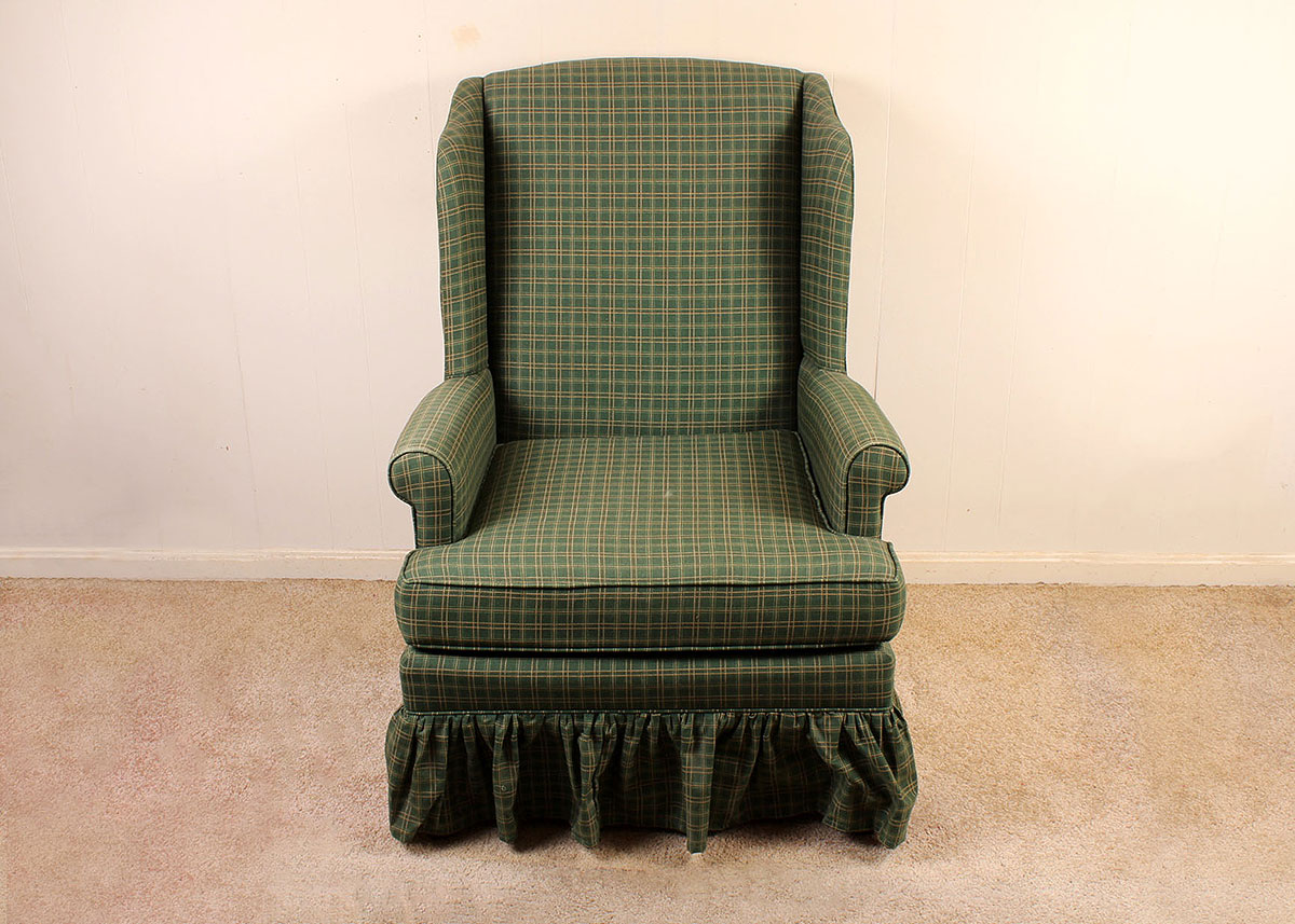 Upholstered Wingback Chair