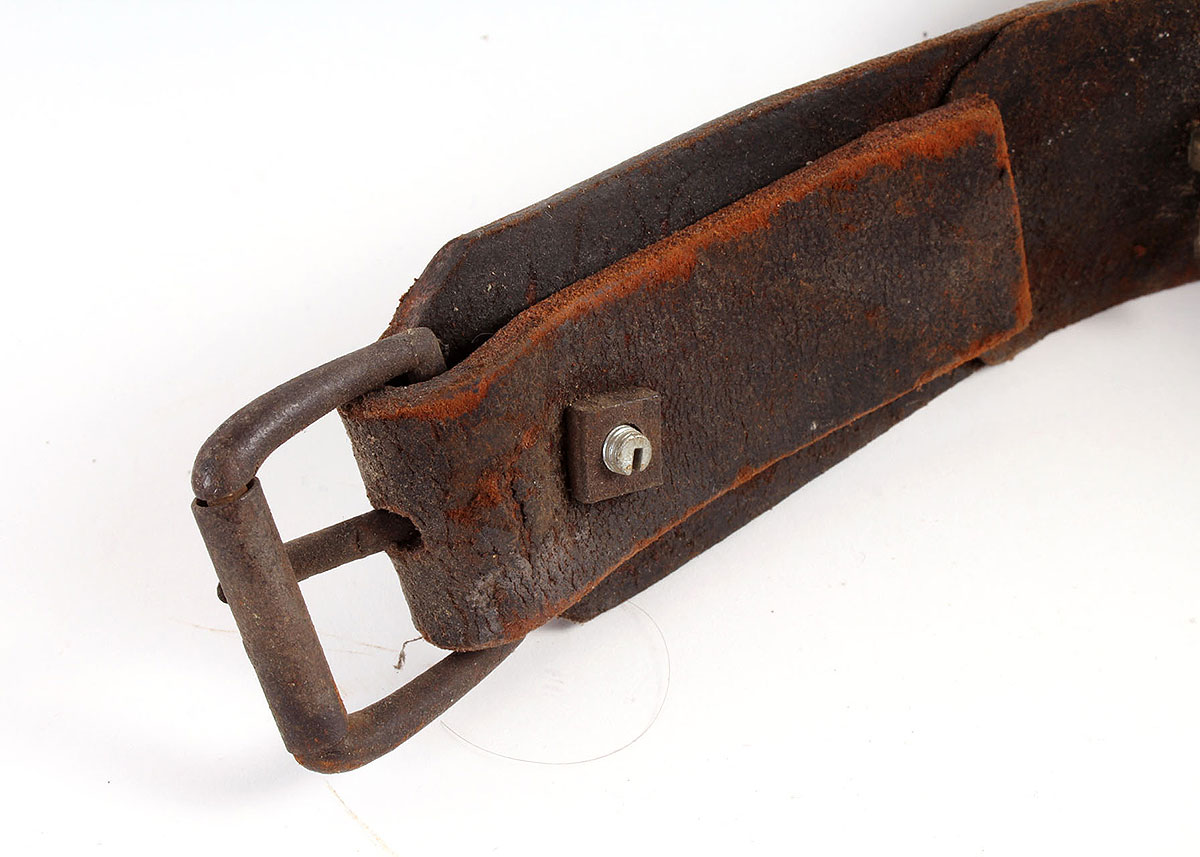 Vintage Brass Sleigh Bells on Leather Belt