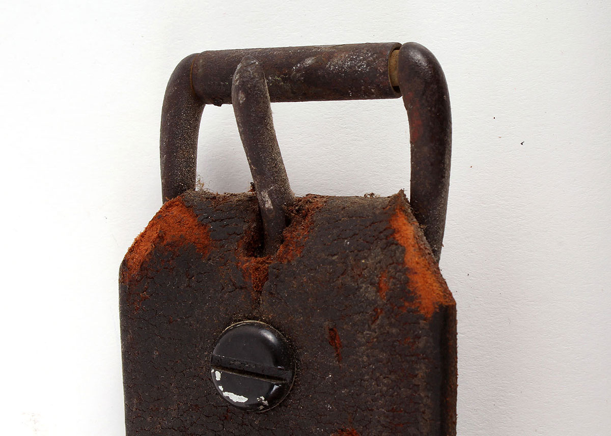 Vintage Brass Sleigh Bells on Leather Belt