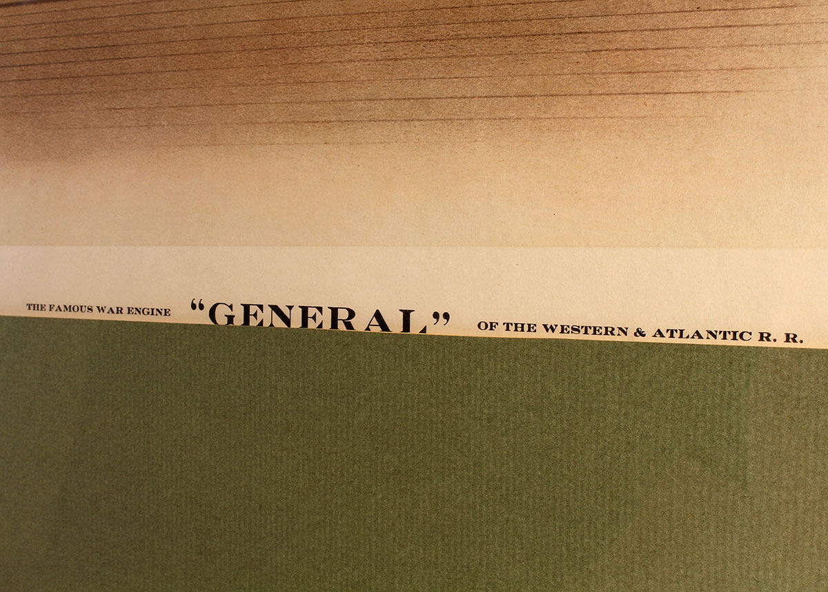 Framed "General" Train Engine Print