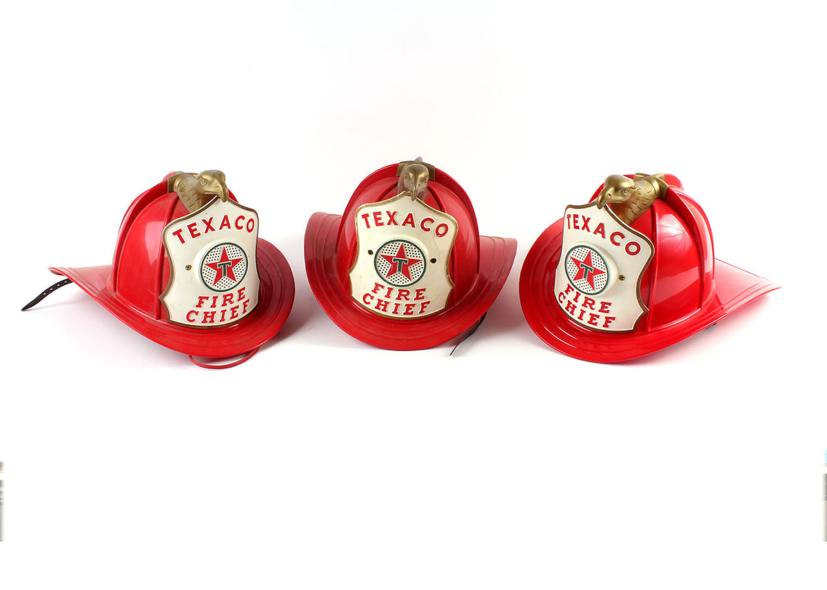 Vintage Texaco Children's Toy Helmets
