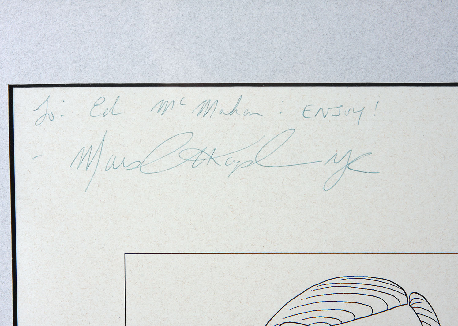 Signed Marshall Jay Kaplan Serigraph of Ed McMahon