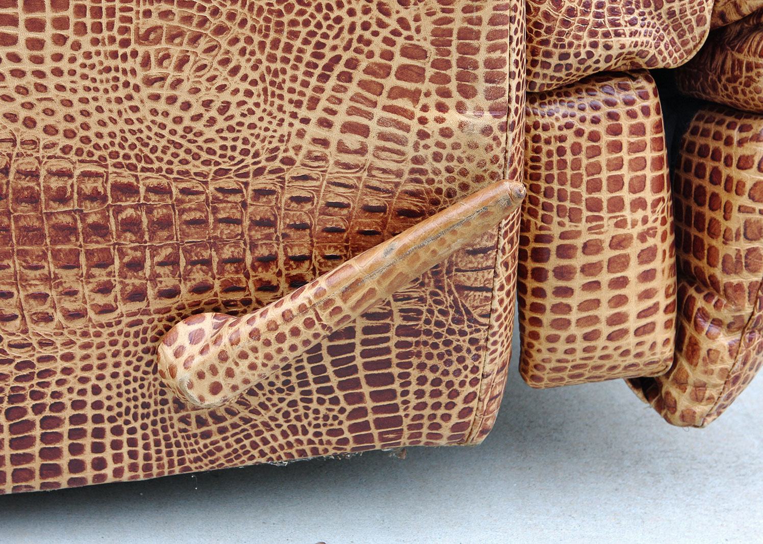 Ed McMahon's Alligator Leather Recliner