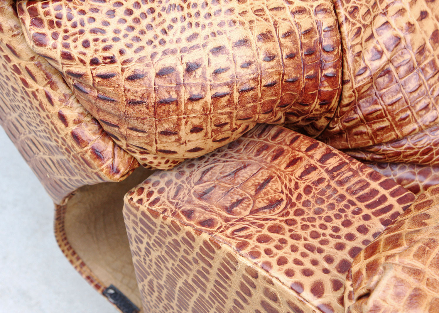 Ed McMahon's Alligator Leather Recliner