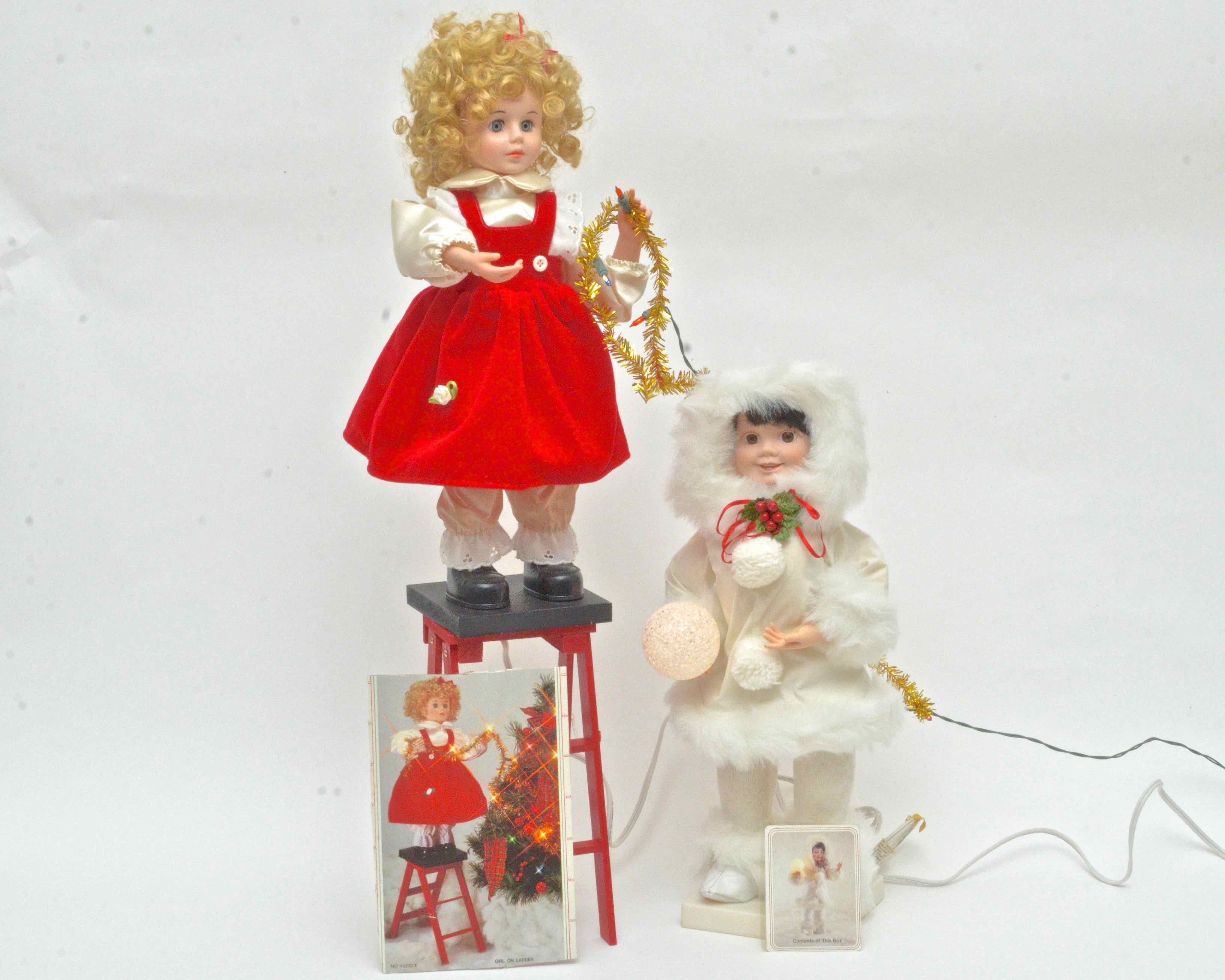 21" Animated Motion Christmas Dolls