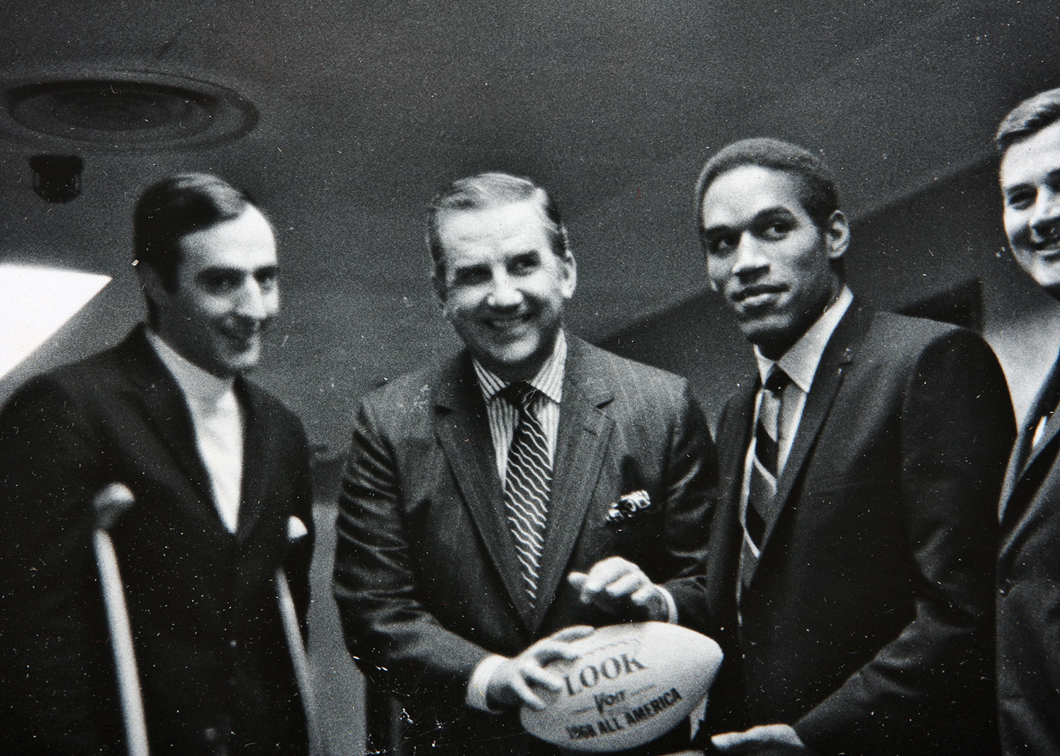 Framed Silver Gelatin Photograph of Ed McMahon, OJ Simpson and Others