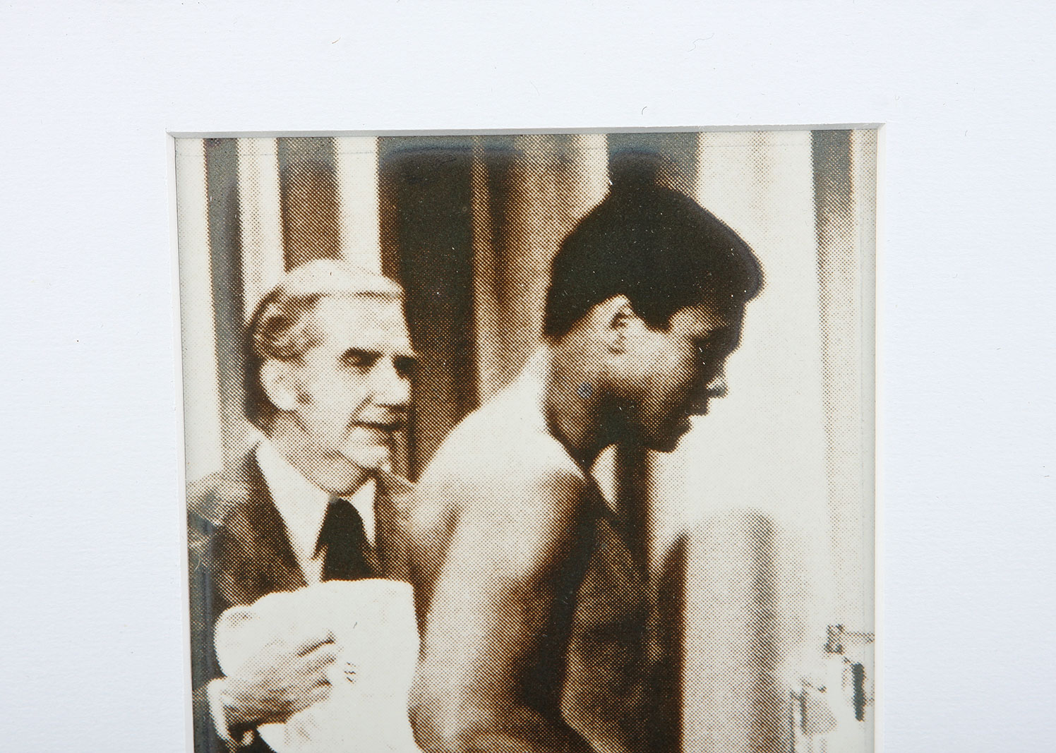 Original Lithograph Print of Muhammad Ali and Ed McMahon