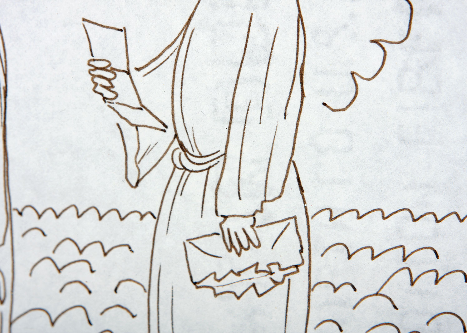 George B. Abbott Pen and Ink Original Illustration Published in "Good Housekeeping" June 1993