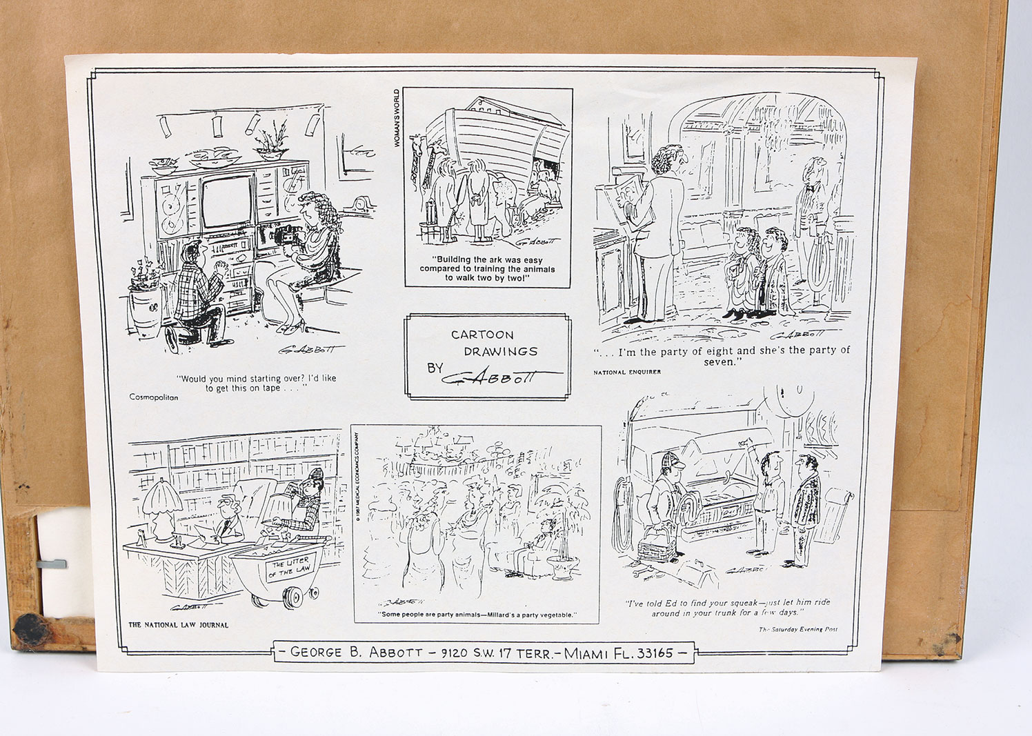 George B. Abbott Pen and Ink Original Illustration Published in "Good Housekeeping" June 1993