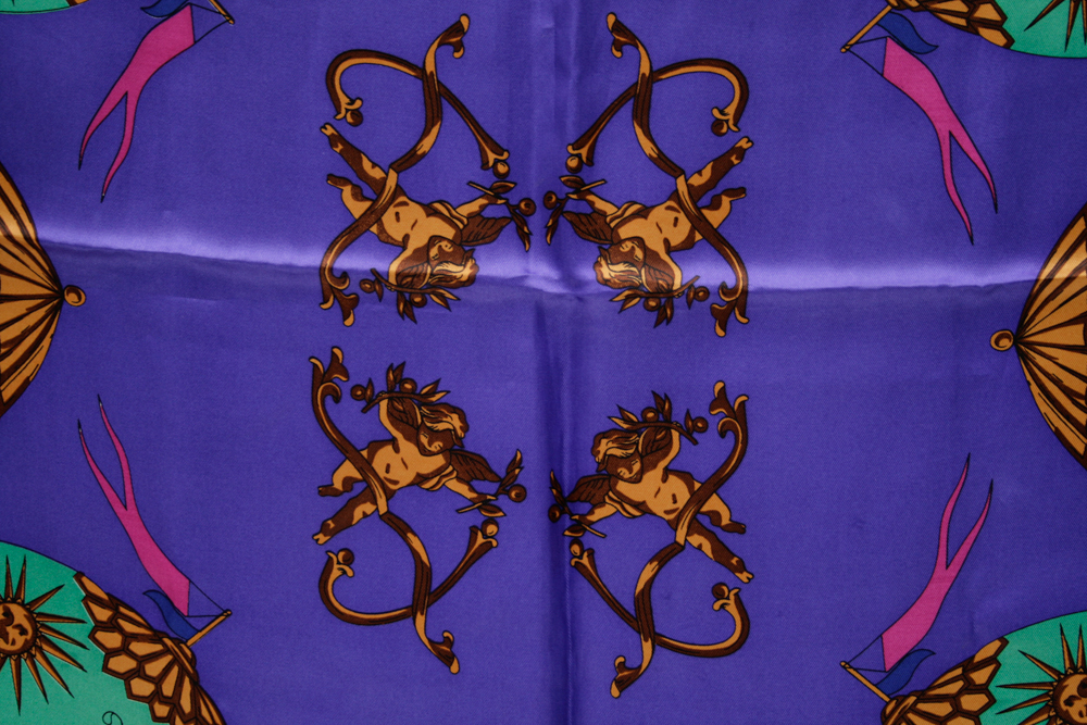 Hermes Silk Hot Air Balloon Scarf