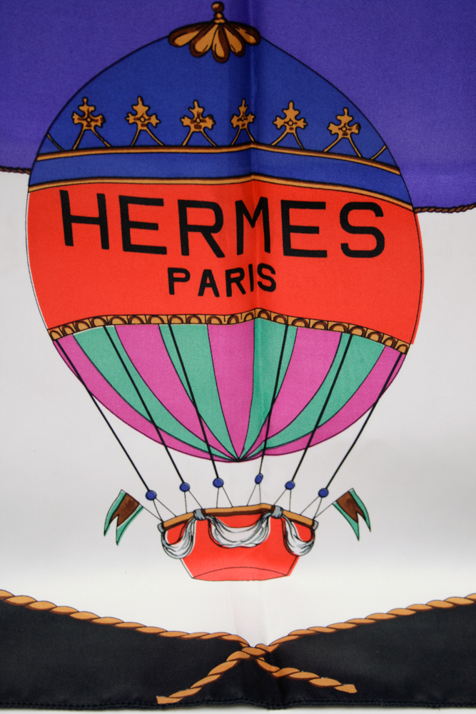 Hermes Silk Hot Air Balloon Scarf