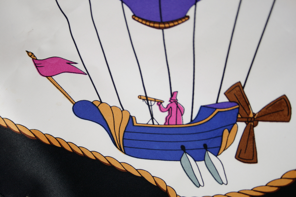 Hermes Silk Hot Air Balloon Scarf