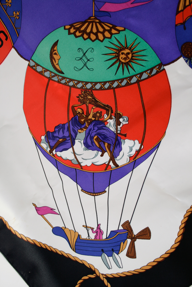 Hermes Silk Hot Air Balloon Scarf