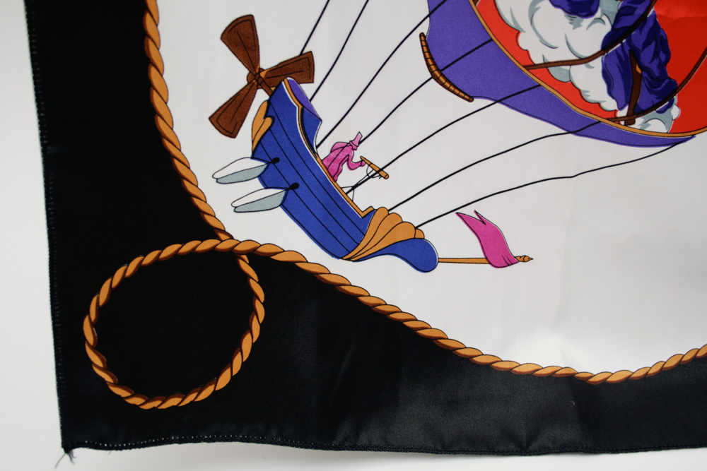 Hermes Silk Hot Air Balloon Scarf