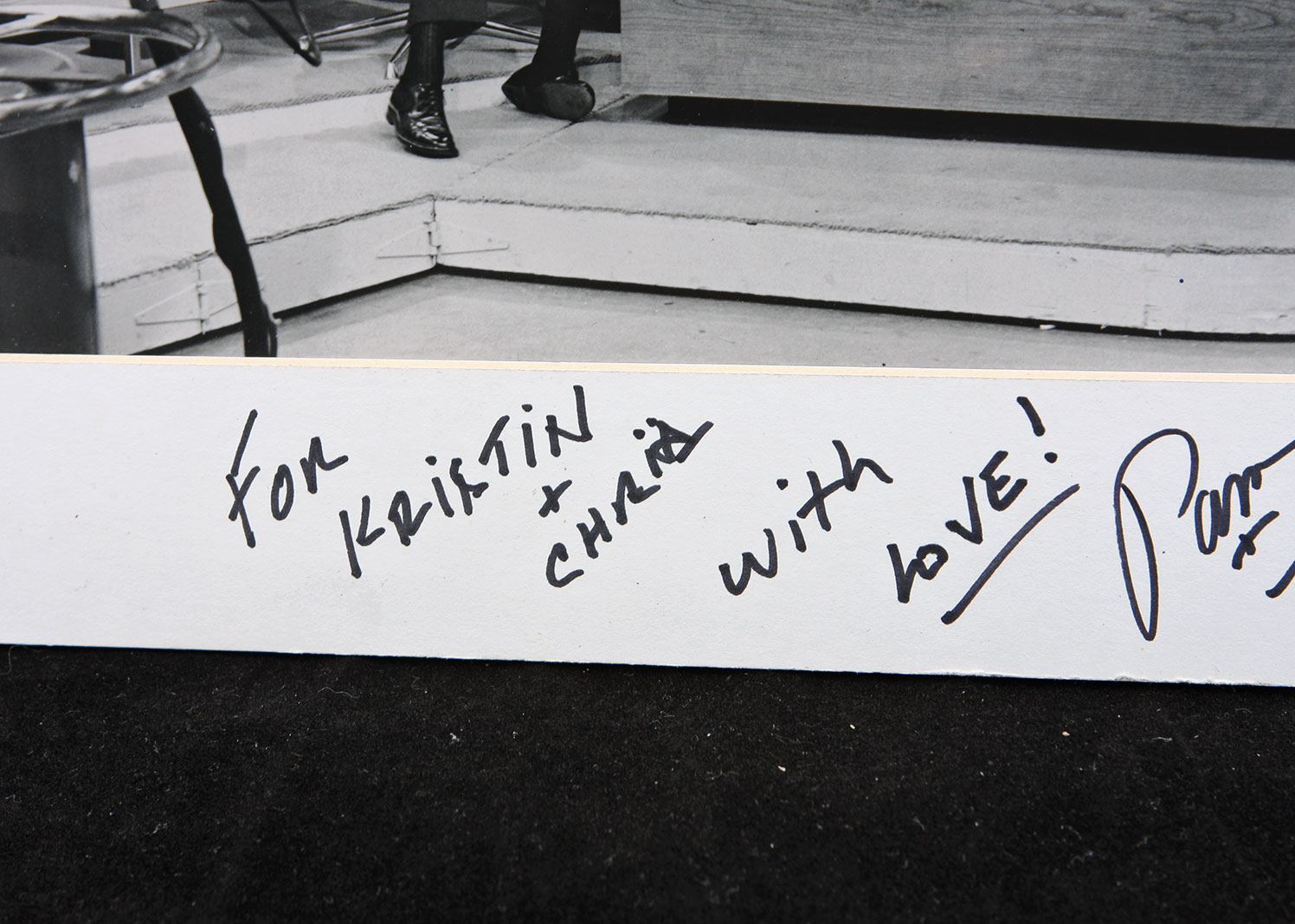 Signed Silver Gelatin Print of First "The Tonight Show Starring Johnny Carson"