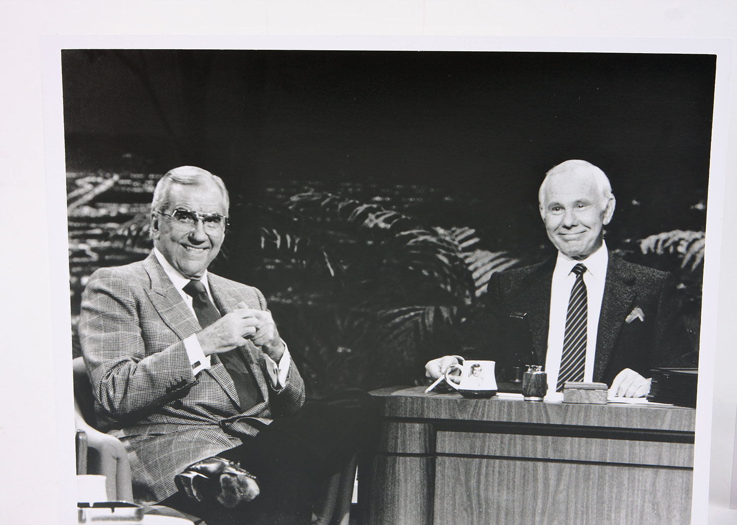 Original Negative and Silver Gelatin Print of Ed McMahon and Johnny Carson on "The Tonight Show"