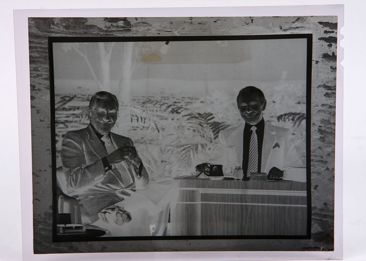 Original Negative and Silver Gelatin Print of Ed McMahon and Johnny Carson on "The Tonight Show"