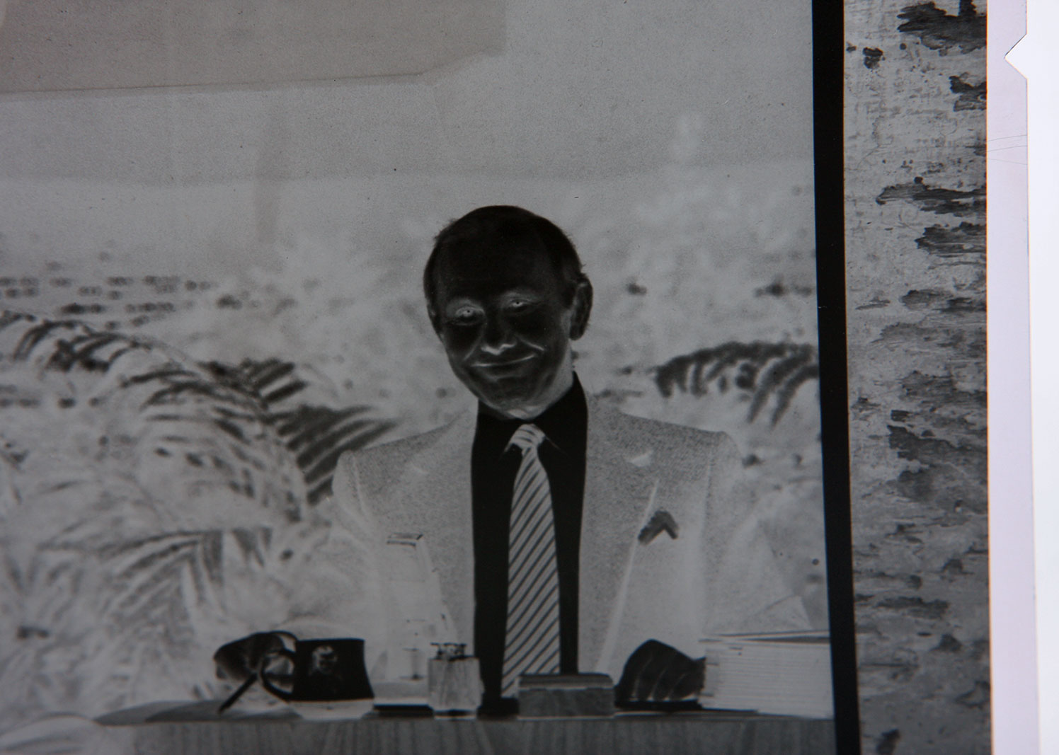 Original Negative and Silver Gelatin Print of Ed McMahon and Johnny Carson on "The Tonight Show"