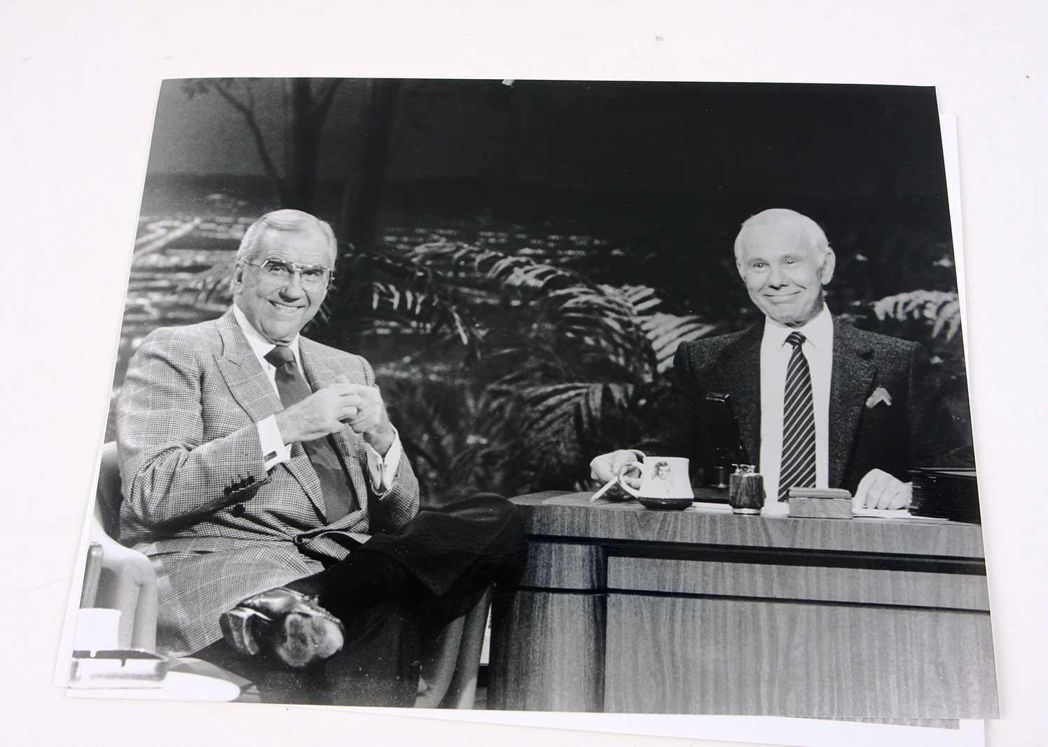 Original Negative and Silver Gelatin Print of Ed McMahon and Johnny Carson on "The Tonight Show"