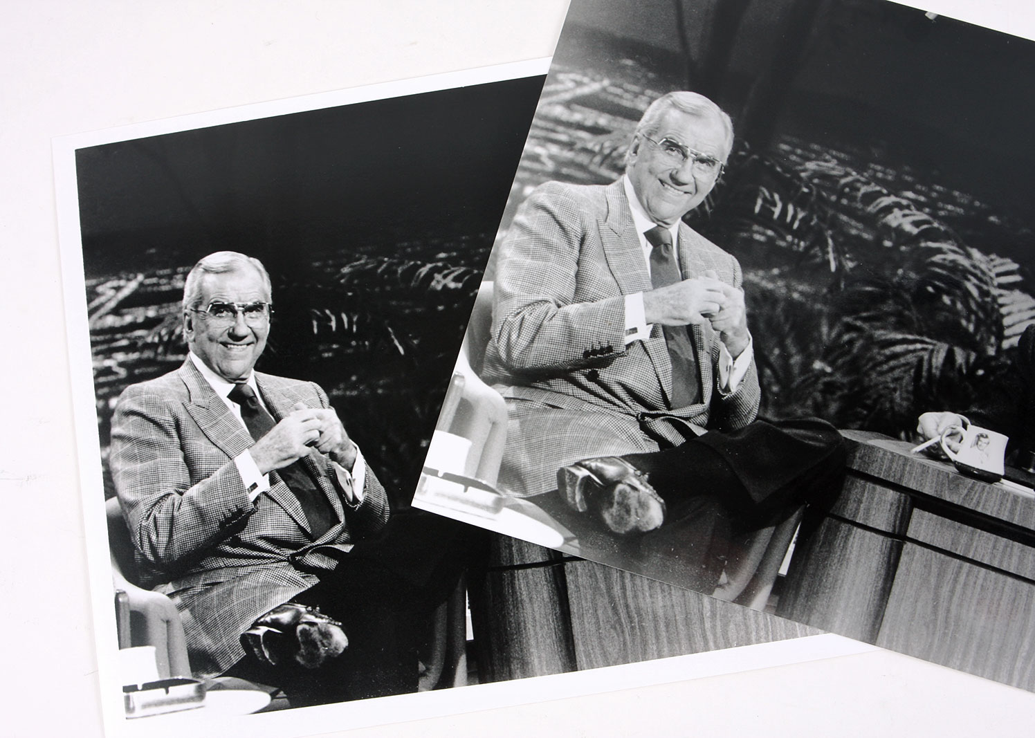 Original Negative and Silver Gelatin Print of Ed McMahon and Johnny Carson on "The Tonight Show"
