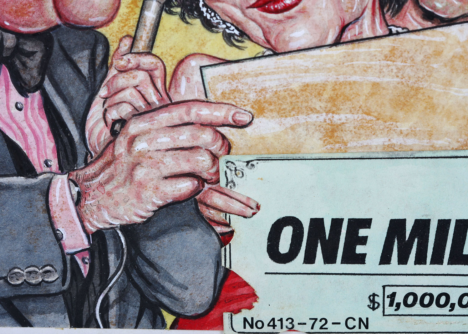 Drew Friedman Mixed Media Illustration Print of Ed McMahon for the "New York Observer"