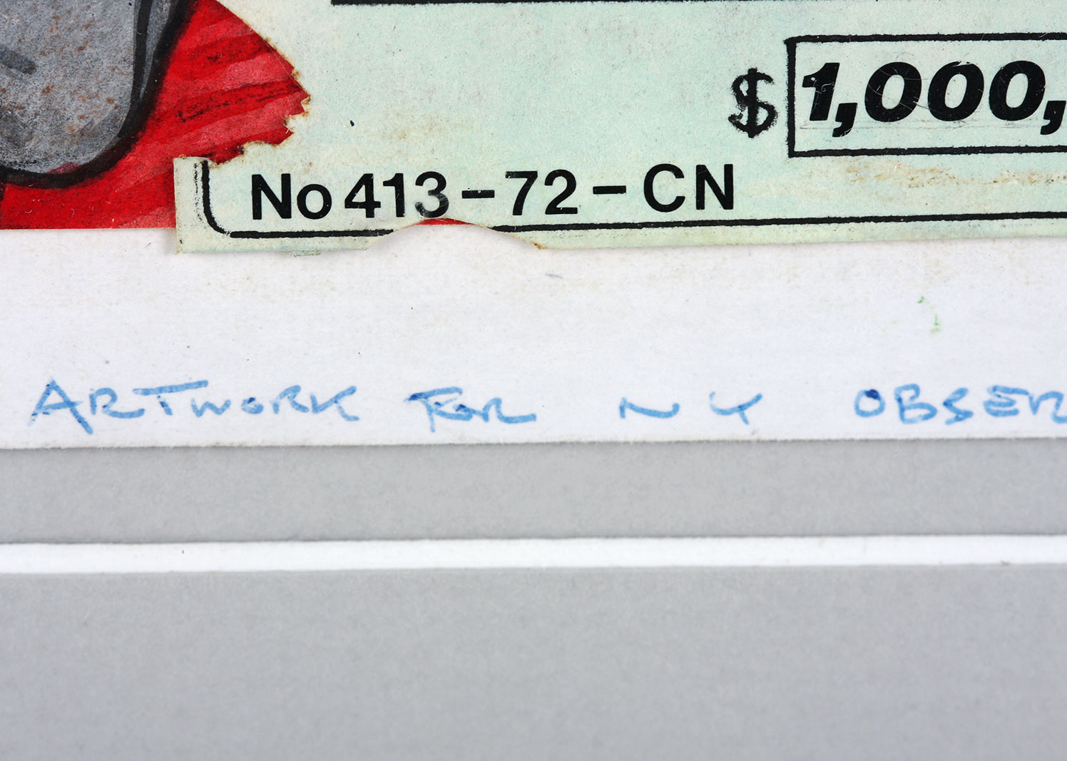 Drew Friedman Mixed Media Illustration Print of Ed McMahon for the "New York Observer"