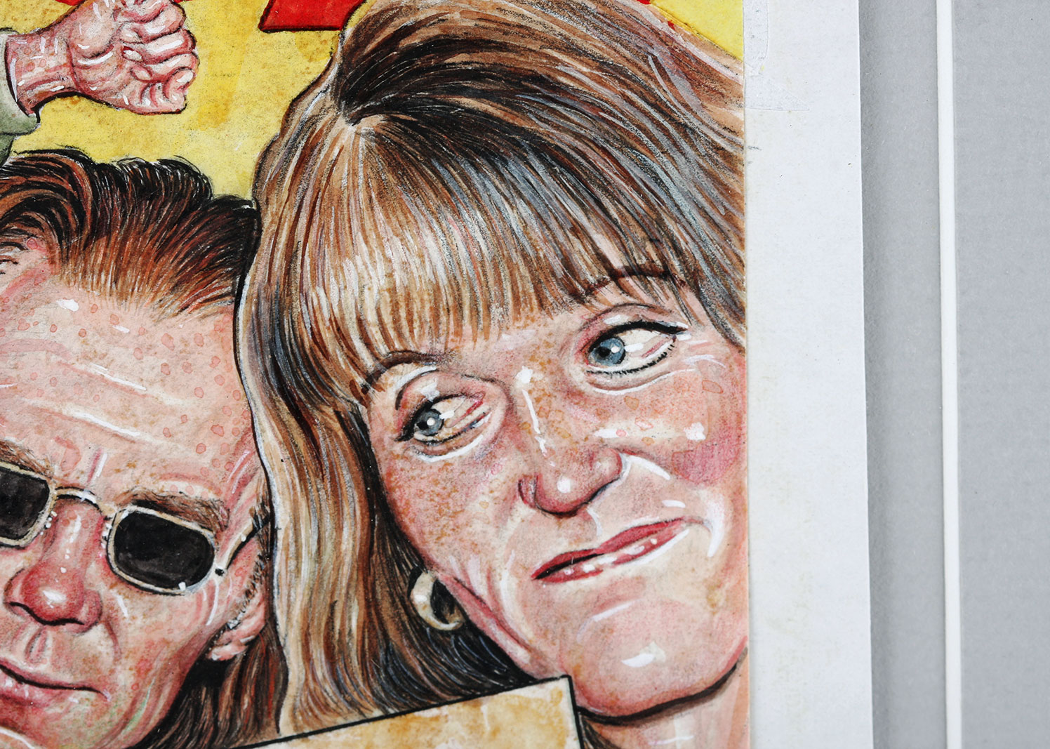 Drew Friedman Mixed Media Illustration Print of Ed McMahon for the "New York Observer"