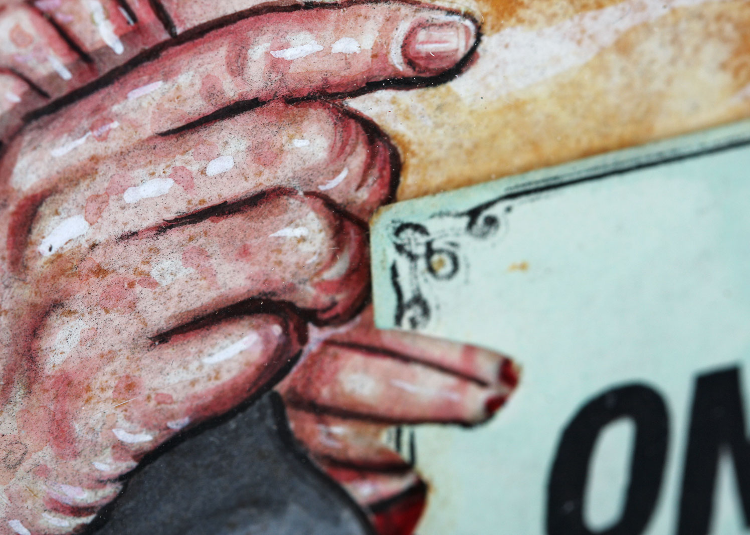 Drew Friedman Mixed Media Illustration Print of Ed McMahon for the "New York Observer"