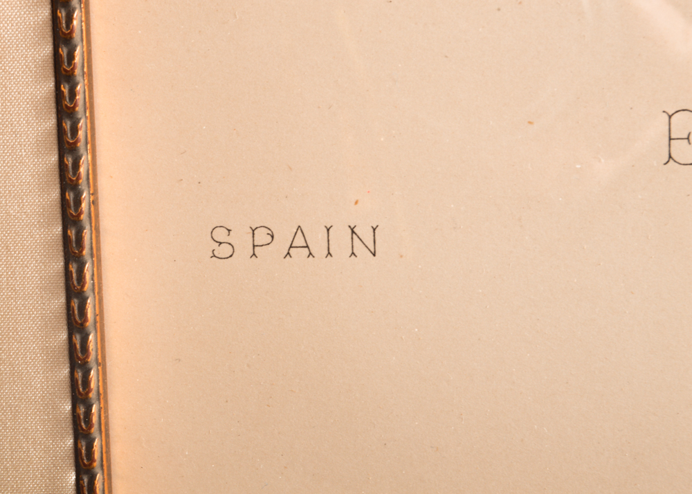 19th Century Framed Spain "Le Costume Historique" Chromolithograph