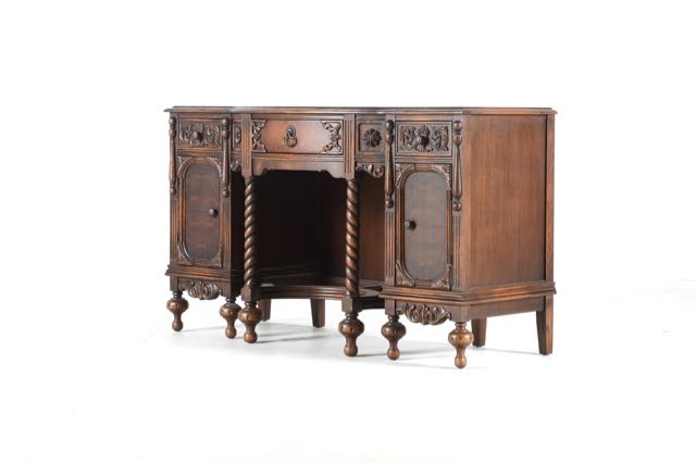 Jacobean Style Vanity with Mirror