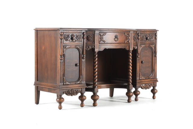Jacobean Style Vanity with Mirror
