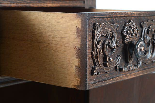 Jacobean Style Vanity with Mirror