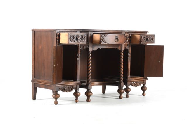 Jacobean Style Vanity with Mirror