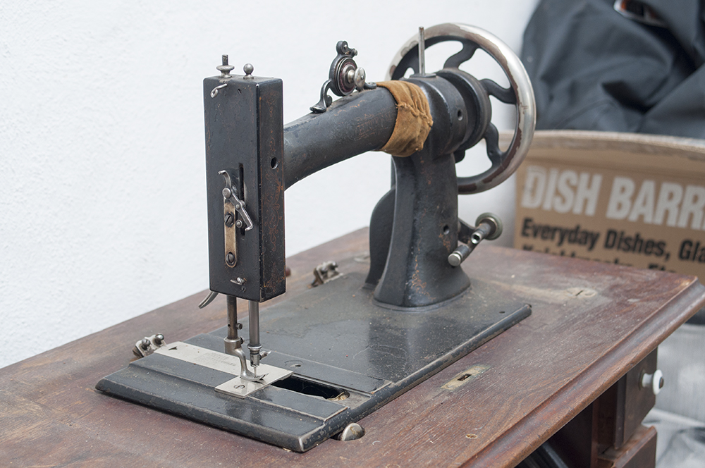 White Sewing Machine Table