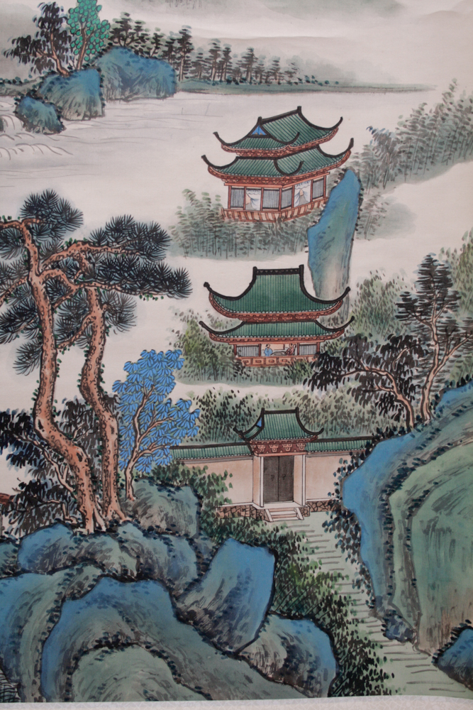 Vertical Chinese Scroll Painting