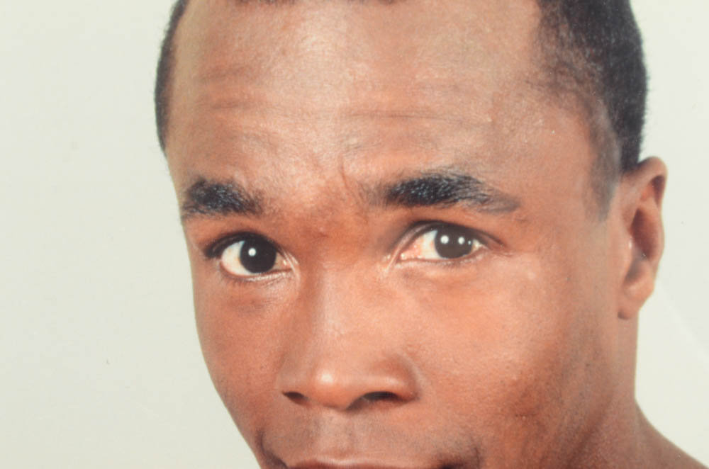 Pair of Framed Sugar Ray Boxing Memorabilia Including Signed Photo