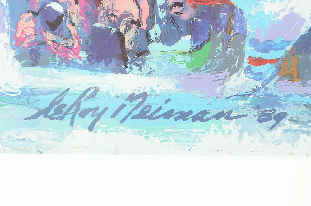 Pair of Framed Sugar Ray Boxing Memorabilia Including Signed Photo