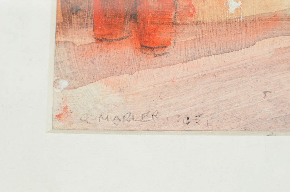 Original Signed Watercolor by Marler