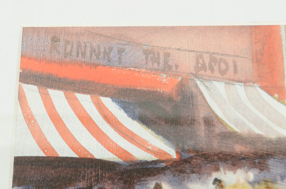 Original Signed Watercolor by Marler