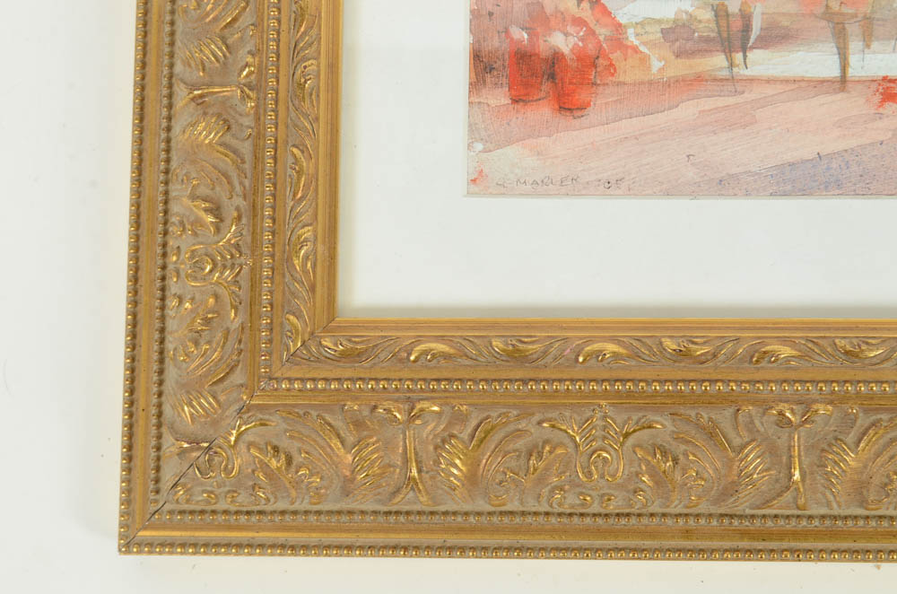 Original Signed Watercolor by Marler