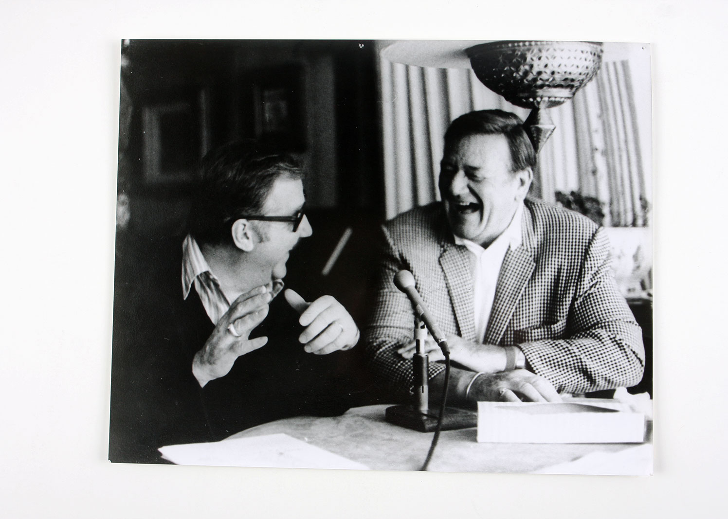 Silver Gelatin Print and Negative of Ed McMahon with John Wayne