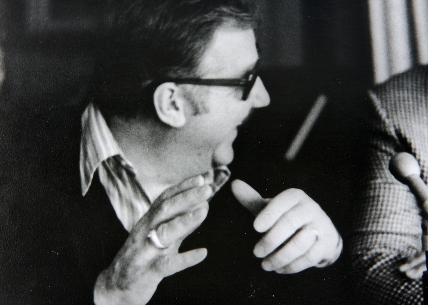 Silver Gelatin Print and Negative of Ed McMahon with John Wayne