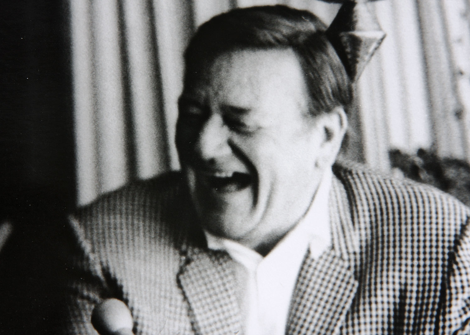 Silver Gelatin Print and Negative of Ed McMahon with John Wayne