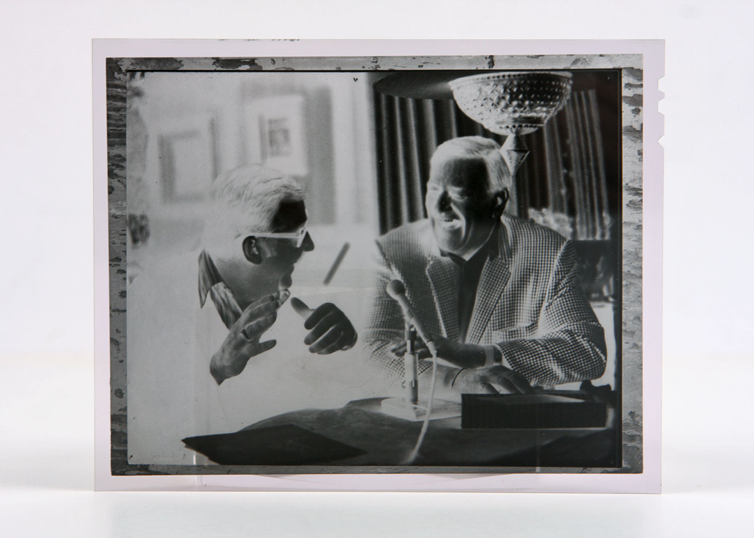 Silver Gelatin Print and Negative of Ed McMahon with John Wayne