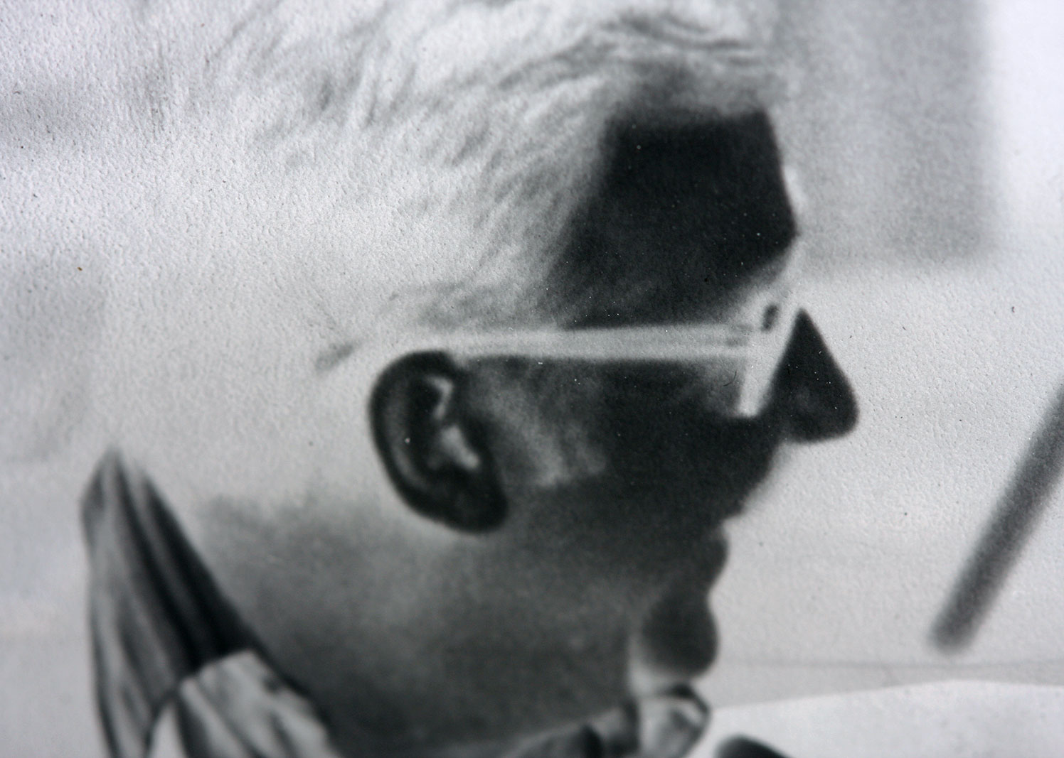 Silver Gelatin Print and Negative of Ed McMahon with John Wayne