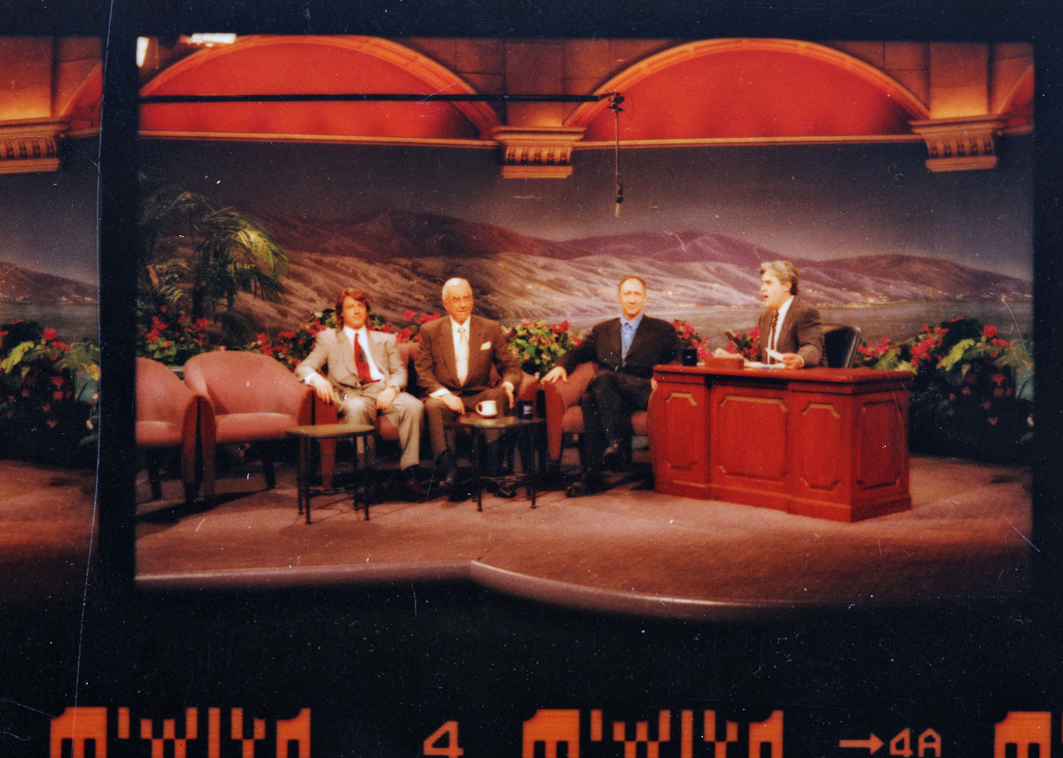 Grouping of NBC Contact Sheets and Negatives Featuring Ed McMahon and Jay Leno