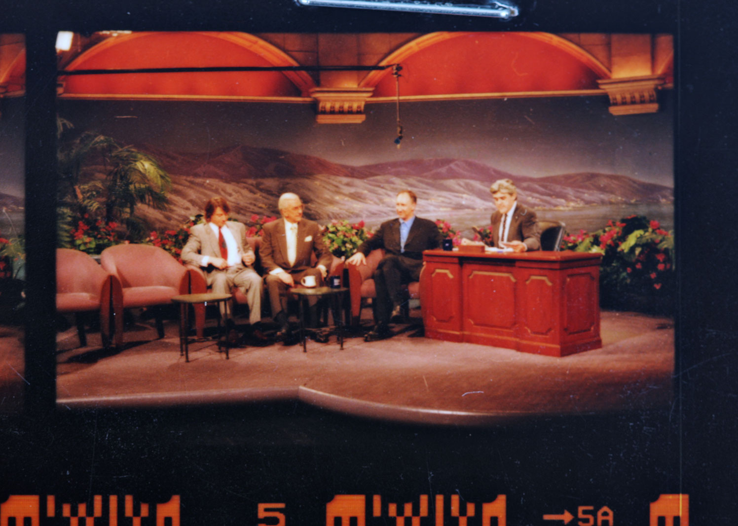 Grouping of NBC Contact Sheets and Negatives Featuring Ed McMahon and Jay Leno