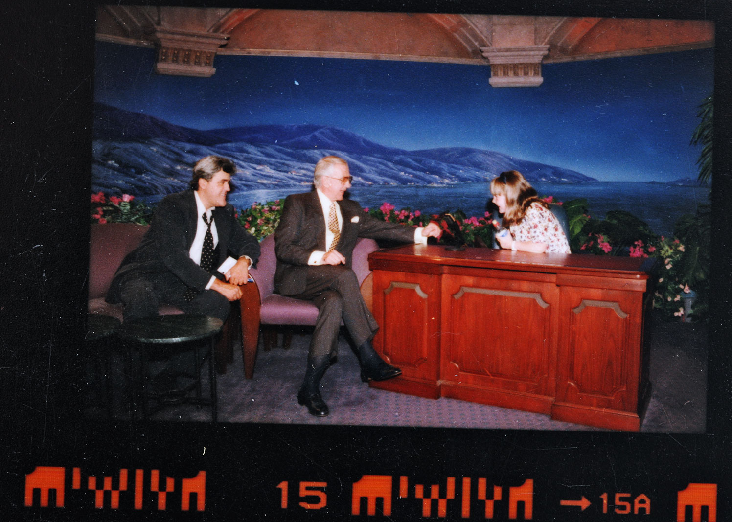 Grouping of NBC Contact Sheets and Negatives Featuring Ed McMahon and Jay Leno