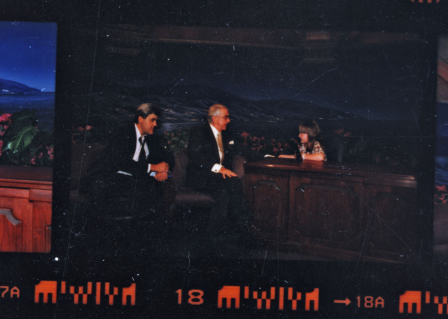 Grouping of NBC Contact Sheets and Negatives Featuring Ed McMahon and Jay Leno